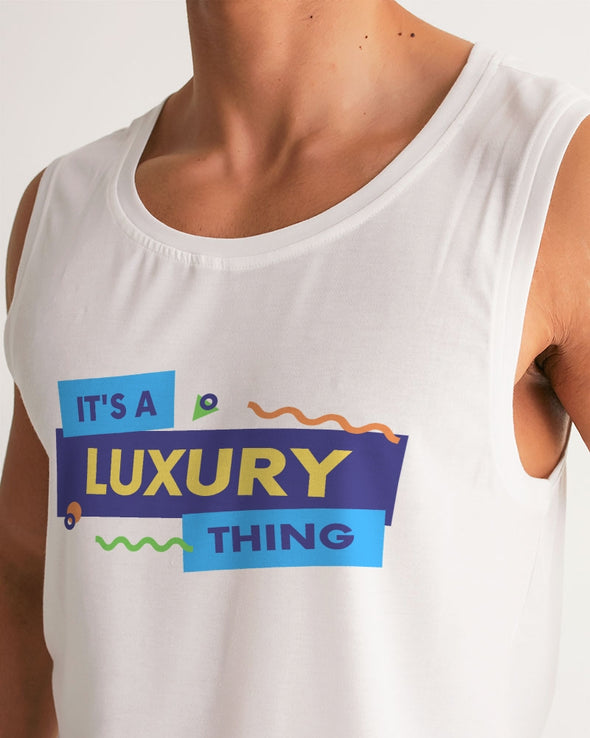 Luxury Thing  Fashion Men's Sports Tank-White