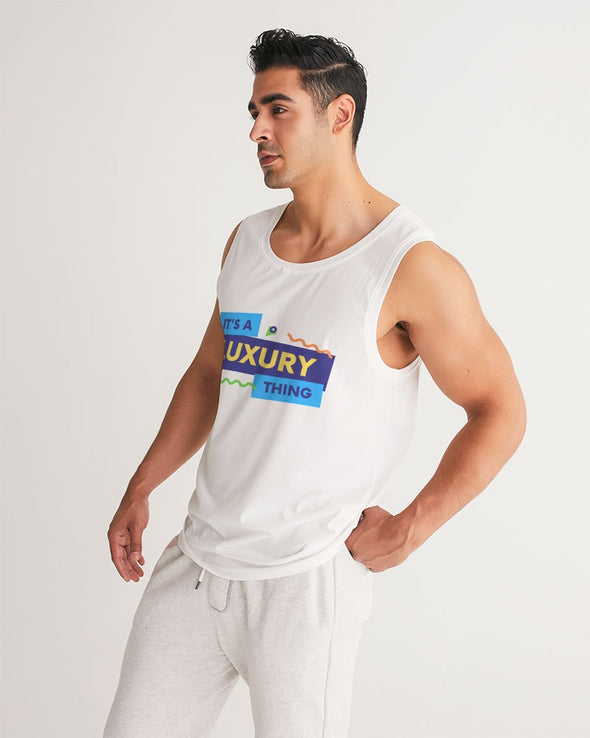 Luxury Thing  Fashion Men's Sports Tank-White