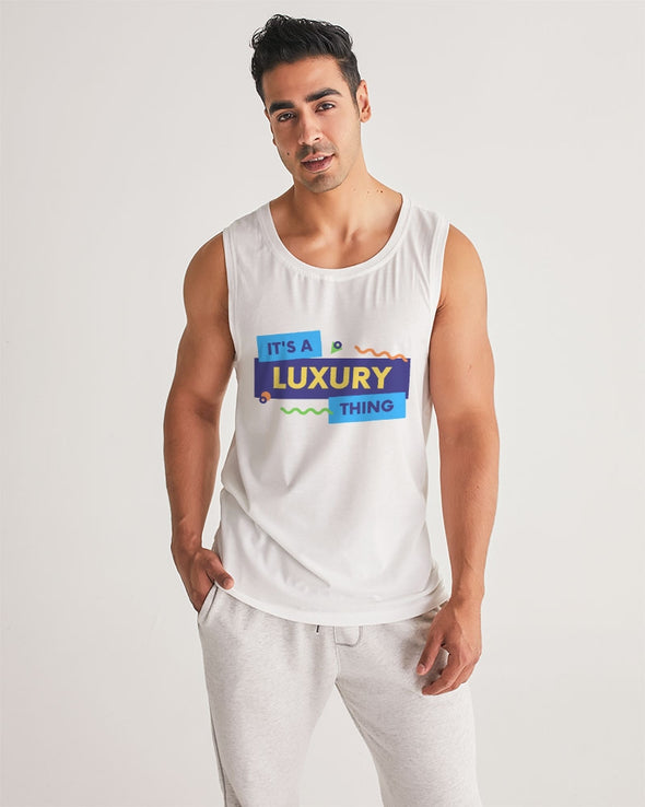 Luxury Thing  Fashion Men's Sports Tank-White