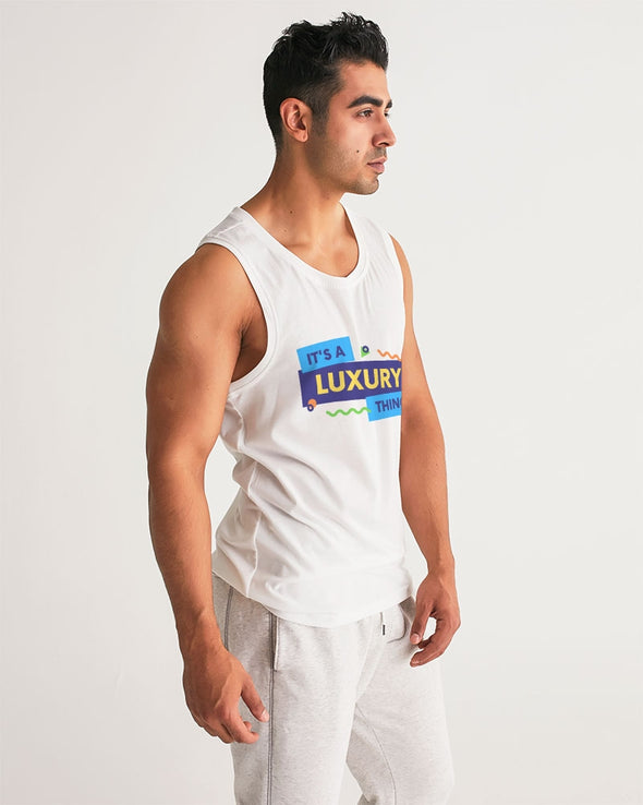 Luxury Thing  Fashion Men's Sports Tank-White