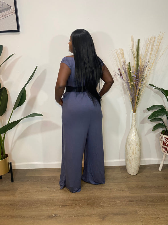 Chill Mode Wide Leg Off Shoulder Jumpsuit PLUS SIZE