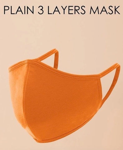 Reusable Fashion Face Mask - Orange