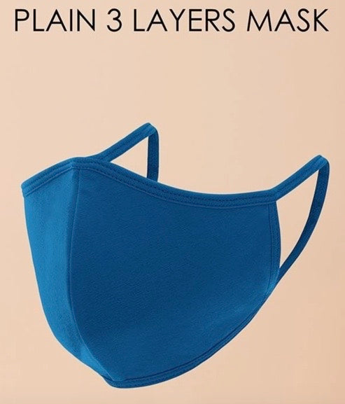 Reusable Fashion Face Mask - Blue