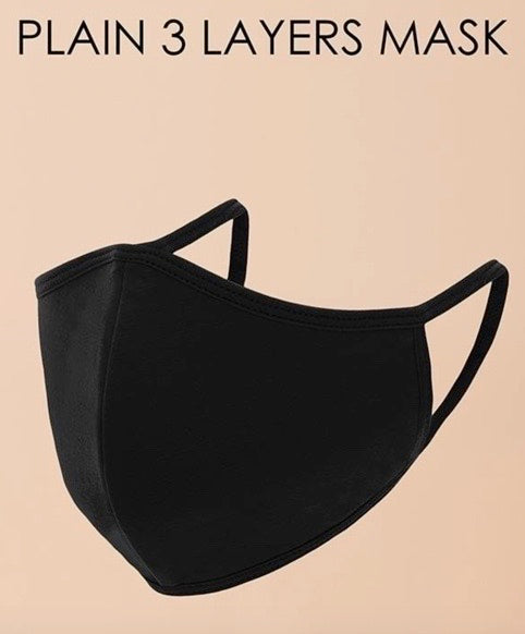 Reusable Fashion Face Mask - Black